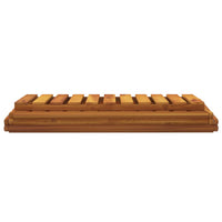 vidaXL Prateleira dobrável 3 níveis 70x31x63 cm acácia maciça castanho