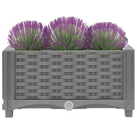 vidaXL Canteiro elevado 40x40x23 cm polipropileno