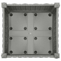 vidaXL Canteiro elevado 40x40x23 cm polipropileno