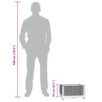 vidaXL Canteiro elevado 40x40x23 cm polipropileno