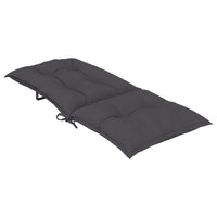 vidaXL Almofadões para cadeiras altas de jardim 6 pcs tecido antracite