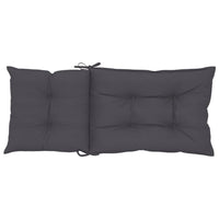 vidaXL Almofadões para cadeiras altas de jardim 6 pcs tecido antracite