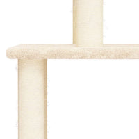 vidaXL Árvore para gatos c/ postes arranhadores sisal 149 cm cor creme