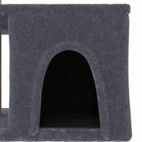 vidaXL Árvore p/ gatos c/ postes arranhadores sisal 48 cm cinza-claro
