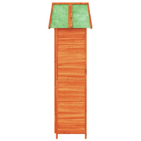 vidaXL Abrigo p/ ferramentas jardim 89x52,5x175 pinho maciço castanho