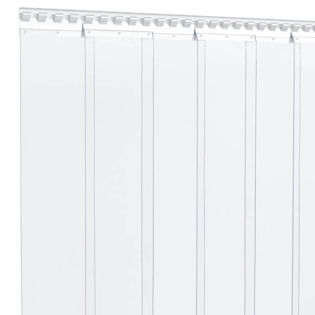 vidaXL Cortina de porta 200 mm x 1,6 mm 10 m PVC transparente