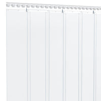 vidaXL Cortina de porta 200 mm x 1,6 mm 10 m PVC transparente