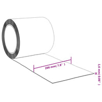 vidaXL Cortina de porta 200 mm x 1,6 mm 10 m PVC transparente