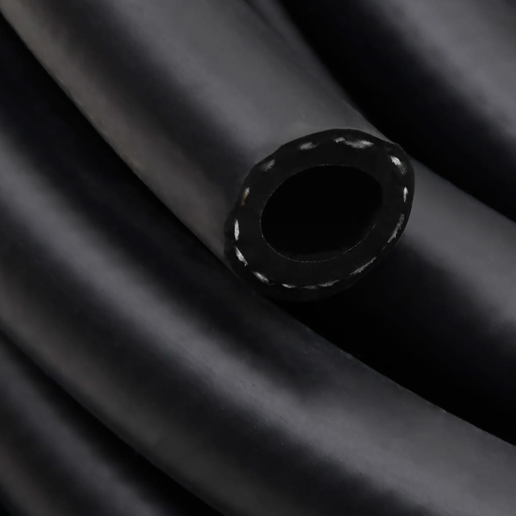 vidaXL Mangueira de ar híbrida 0,6" 2 m borracha e PVC preto