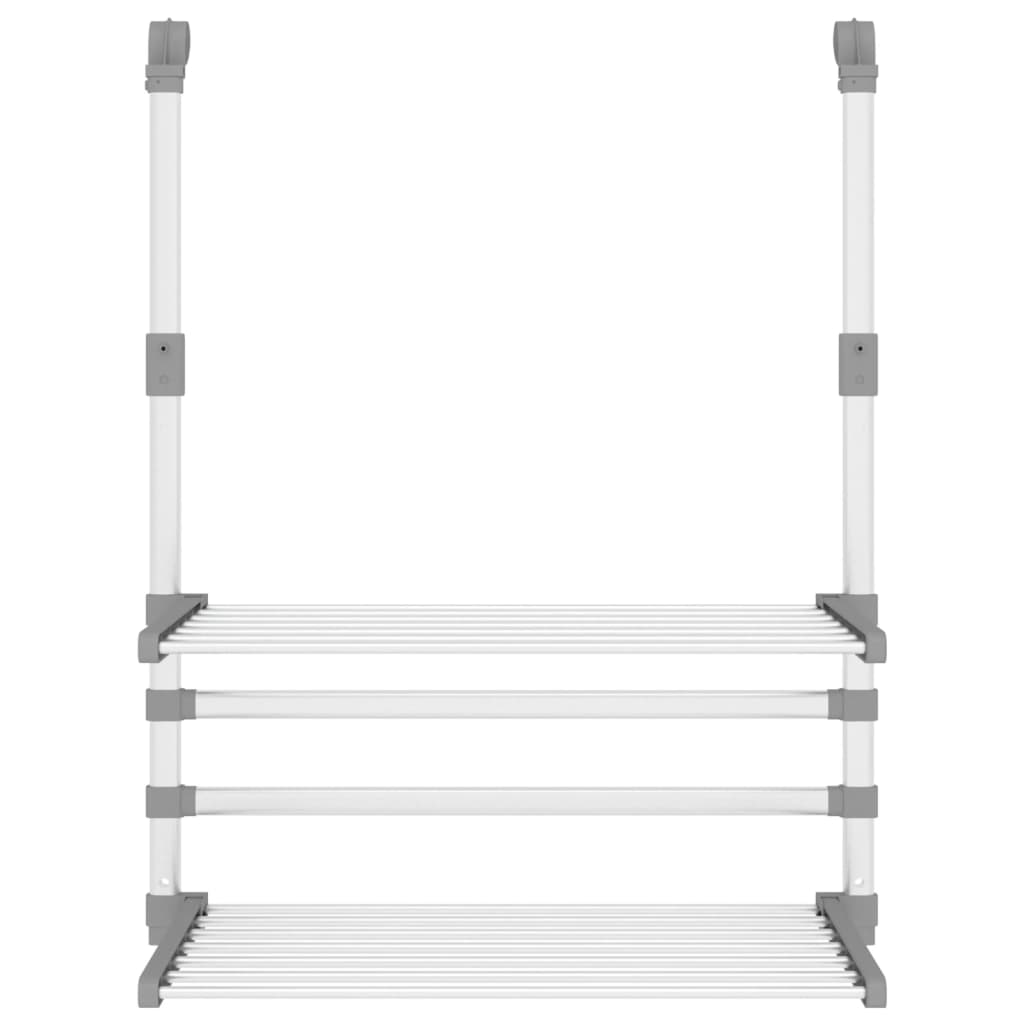 vidaXL Estendal para varanda 54x25x42 cm alumínio