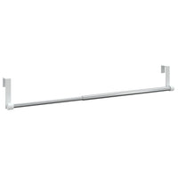 vidaXL Varões para cortinas 2 pcs 40-60 cm alumínio branco e prateado