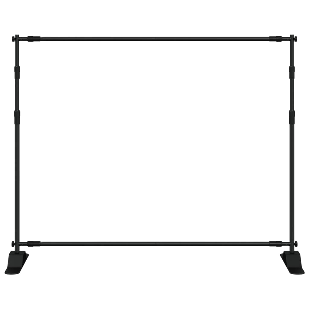 vidaXL Suporte para fundo fotográfico 254x243 cm aço preto