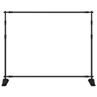 vidaXL Suporte para fundo fotográfico 254x243 cm aço preto