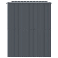 vidaXL Casota para cães com telhado aço galvanizado antracite