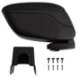 Apoio de braço p/ carro 13x31x(31-44) cm ABS preto