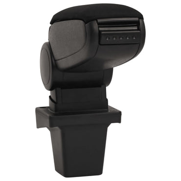 Apoio de braço p/ carro 14x33x(32-48,5) cm ABS preto