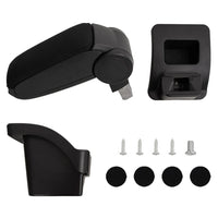 Apoio de braço p/ carro 16x30x(40-50) cm ABS preto
