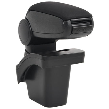 Apoio de braço p/ carro 16x30x(40-50) cm ABS preto