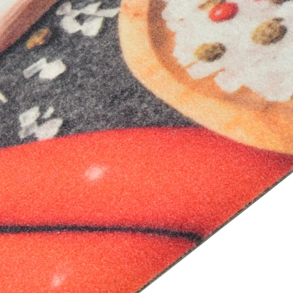 Tapete de cozinha lavável 45x150 cm veludo padrão vegetais
