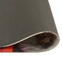 Tapete de cozinha lavável 45x150 cm veludo padrão vinho/jantar