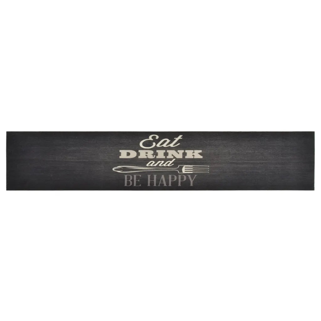 Tapete de cozinha lavável 60x300 cm veludo padrão cozinha preto