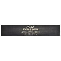 Tapete de cozinha lavável 60x300 cm veludo padrão cozinha preto