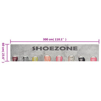 Tapete de cozinha lavável 60x300 cm veludo padrão shoezone