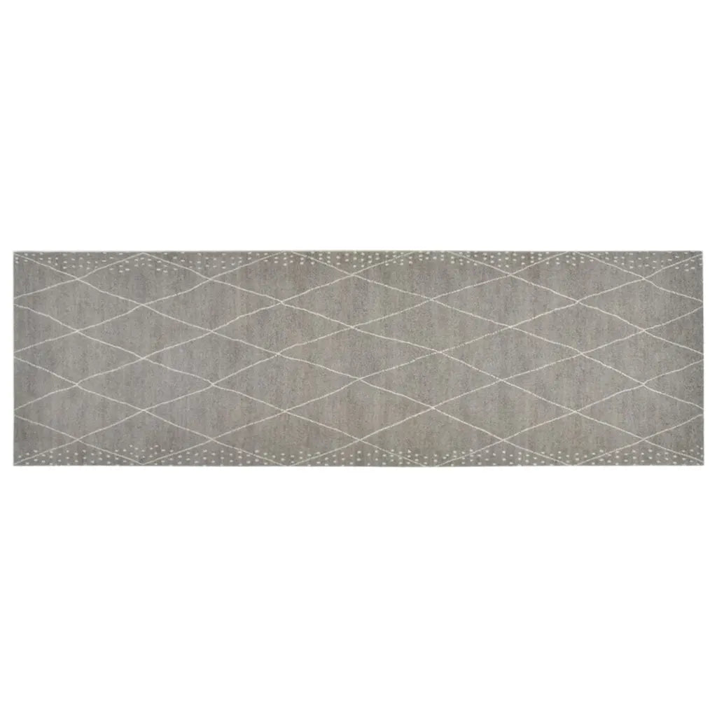 Tapete de cozinha lavável 60x180 cm veludo padrão losangos