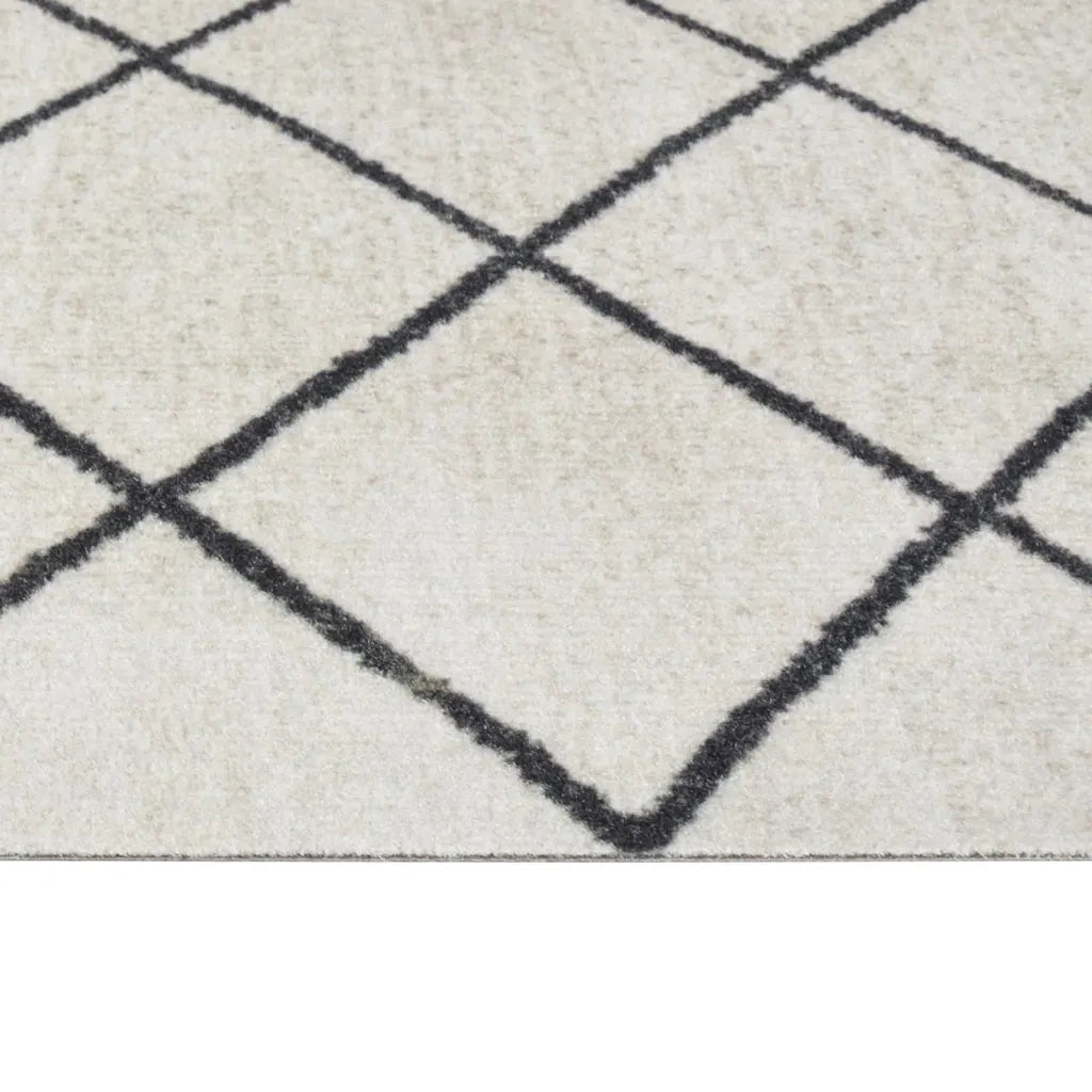 Tapete de cozinha lavável 45x150 cm veludo padrão quadrados