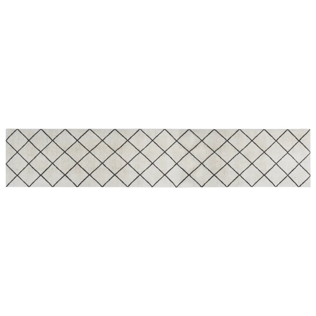 Tapete de cozinha lavável 60x300 cm veludo padrão quadrados