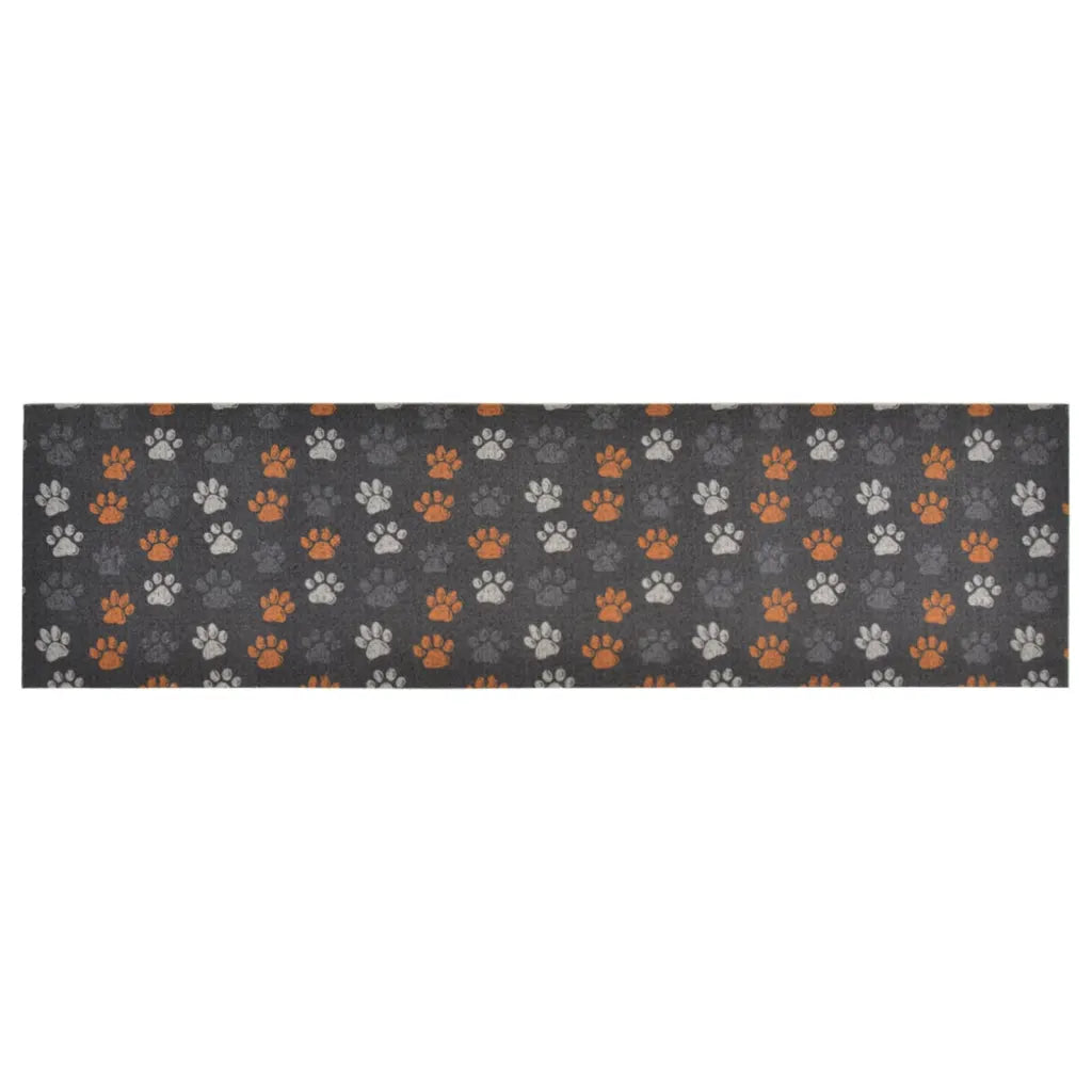 Tapete de cozinha lavável 45x150 cm veludo padrão patinhas