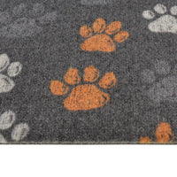 Tapete de cozinha lavável 45x150 cm veludo padrão patinhas