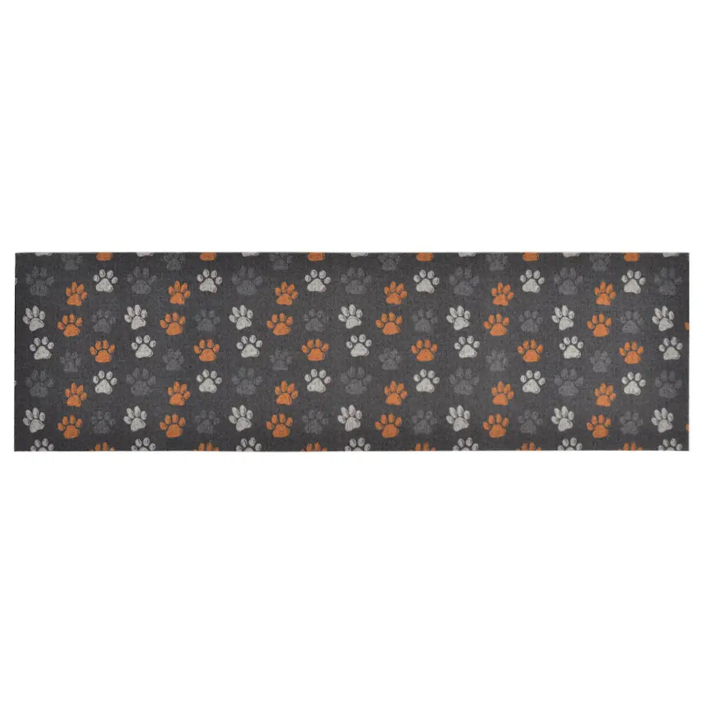 Tapete de cozinha lavável 60x180 cm veludo padrão patinhas