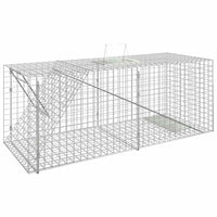 vidaXL Armadilha para animais 64,5x25x26,5 cm Ferro galvanizado