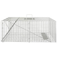 vidaXL Armadilha para animais 64,5x25x26,5 cm Ferro galvanizado
