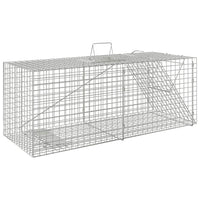vidaXL Armadilha para animais 64,5x25x26,5 cm Ferro galvanizado