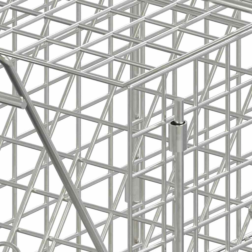 vidaXL Armadilha para animais 64,5x25x26,5 cm Ferro galvanizado