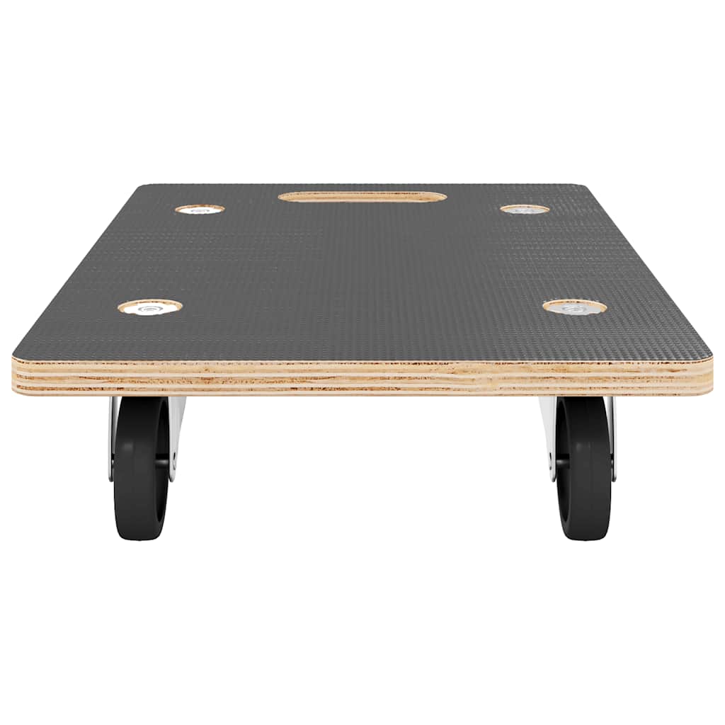 vidaXL Carrinhos de transporte 2 pcs retangular 50x35x11,5 cm 250 kg