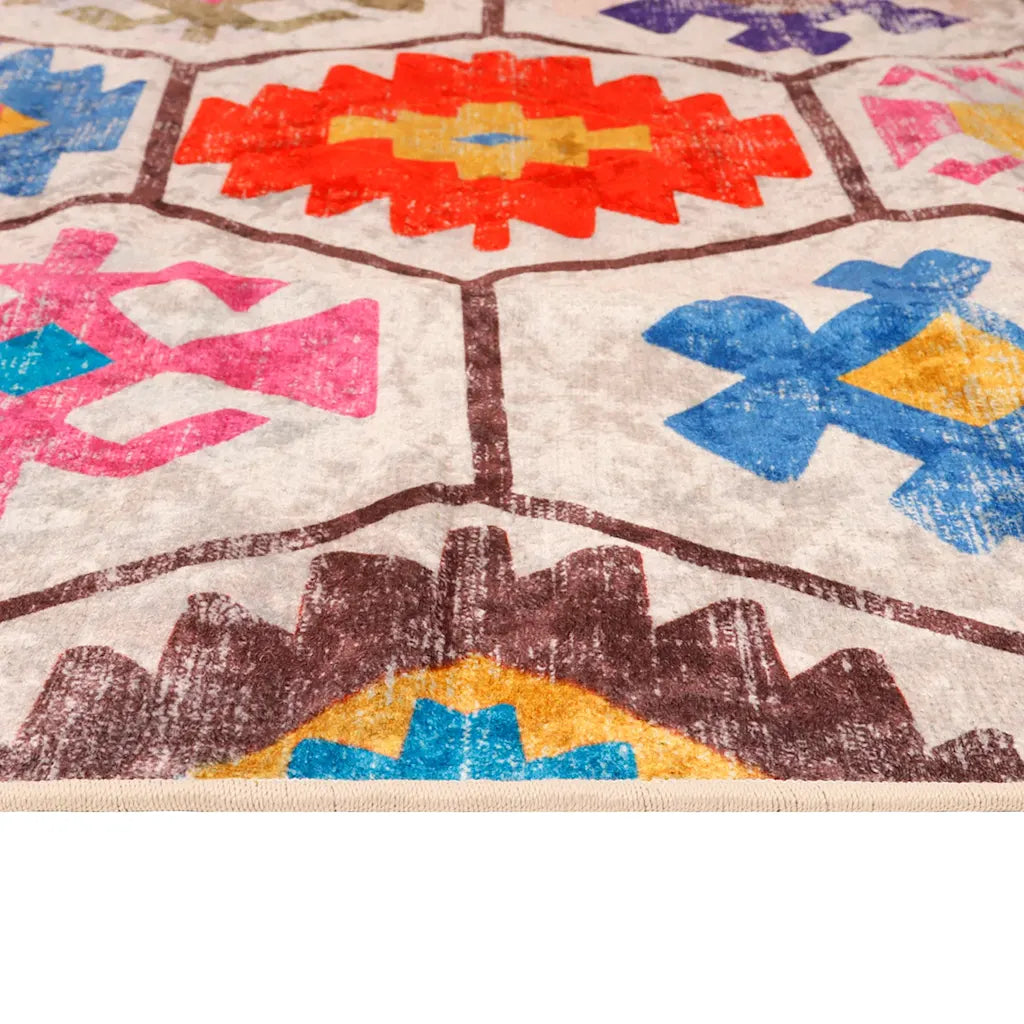 Tapete lavável 80x150 cm multicor