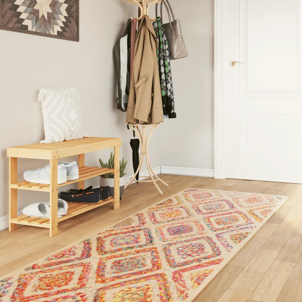 Tapete lavável 80x300 cm multicor