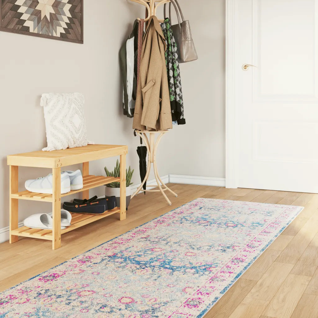 Tapete lavável 80x300 cm multicor