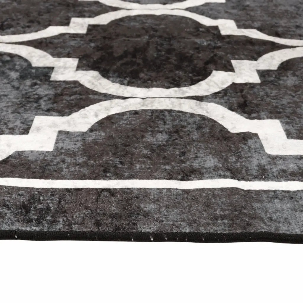 Tapete lavável 80x150 cm  e branco