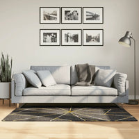 Tapete lavável 80x150 cm  e dourado