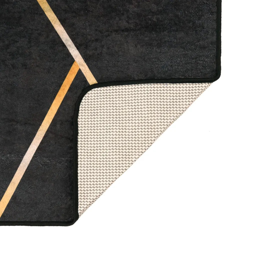 Tapete lavável 190x300 cm  e dourado