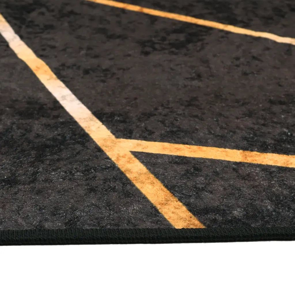 Tapete lavável 190x300 cm  e dourado