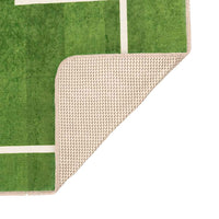 vidaXL Tapete lavável antiderrapante infantil campo de futebol verde
