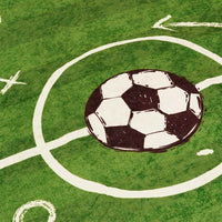 vidaXL Tapete lavável antiderrapante infantil campo de futebol verde