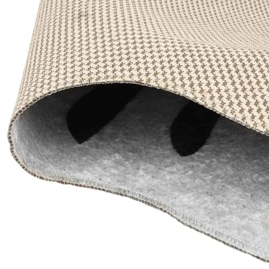 vidaXL Tapete lavável antiderrapante 120x170 cm zebra preto e branco