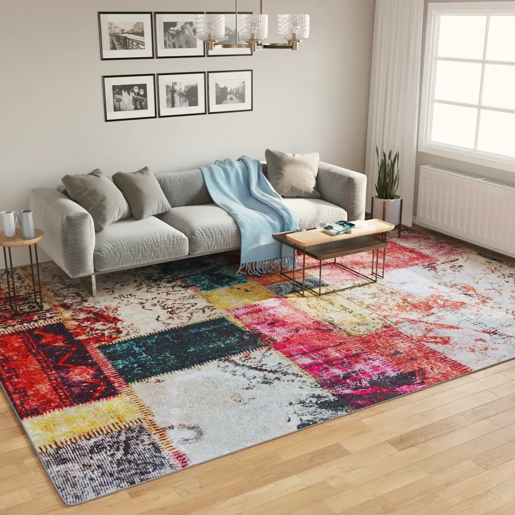 Tapete lavável 400x300 cm multicor