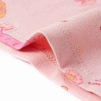 Pijama de manga curta para criança rosa-claro 92